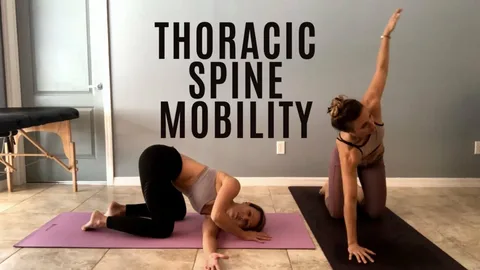 Exercises for thoracic back pain to improve spinal mobility and reduce middle back discomfort