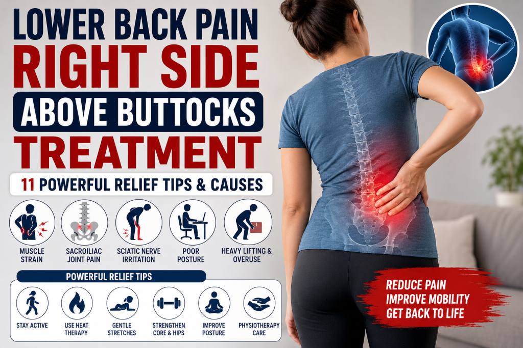 Lower Back Pain Right Side Above Buttocks Treatment: 11 Powerful Relief Tips
