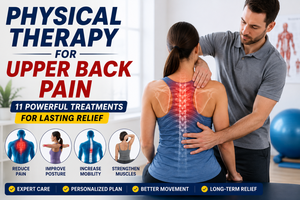 Physical Therapy for Upper Back Pain with 11 powerful treatments for lasting relief