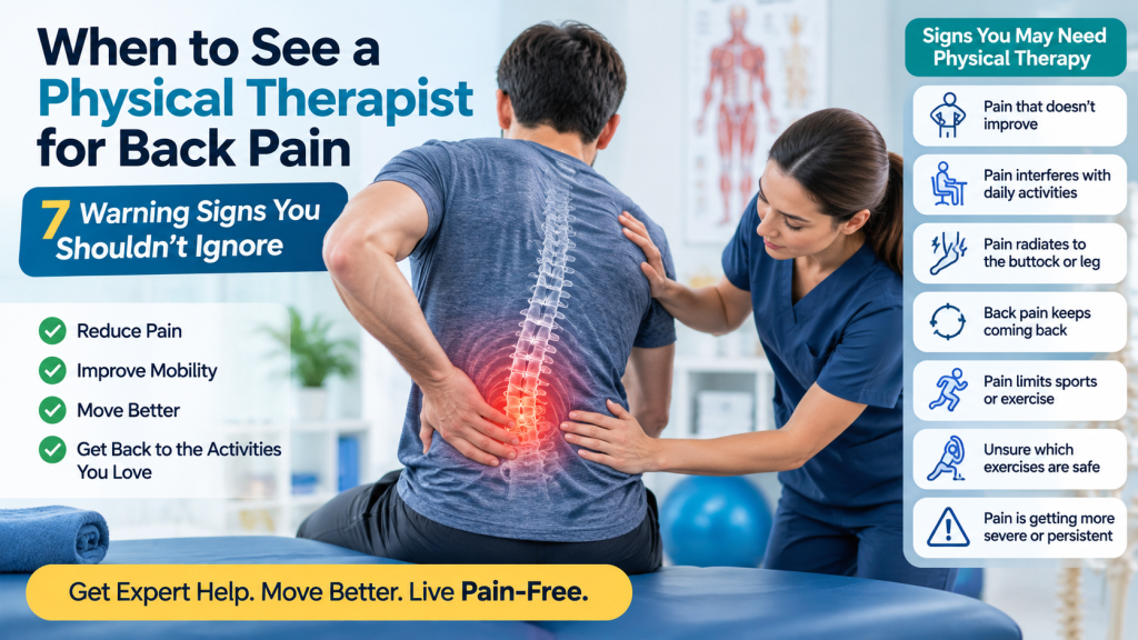 When to see a physical therapist for back pain
