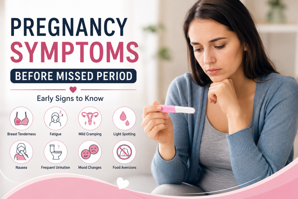 Pregnancy symptoms before missed period – early signs of pregnancy