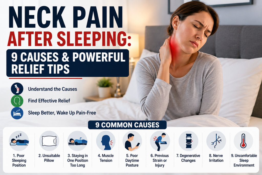 Neck pain after sleeping