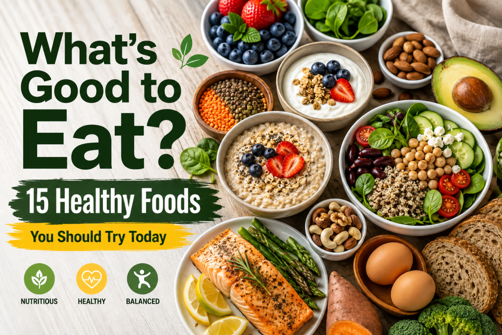 What’s Good to Eat – 15 Healthy Foods You Should Try Today