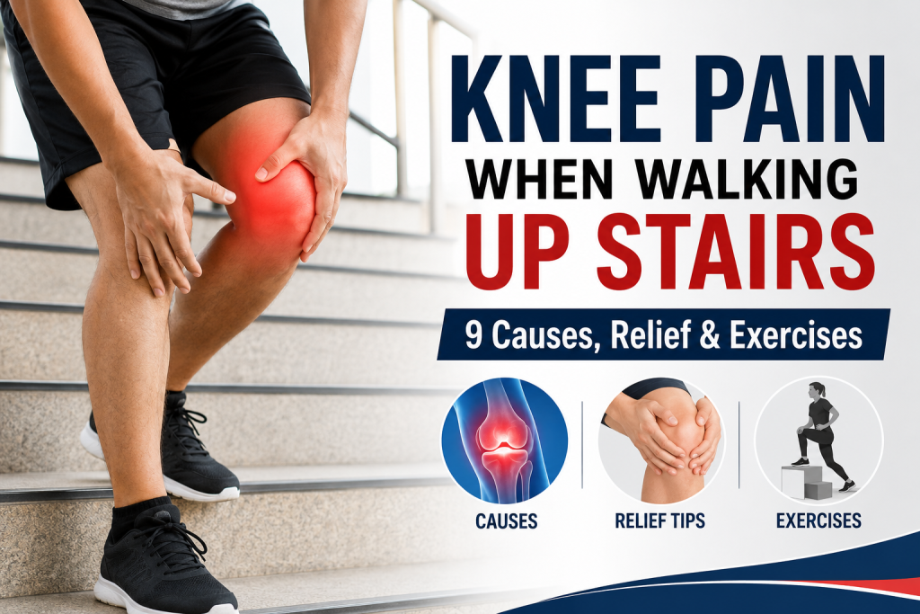 Knee pain when walking up stairs