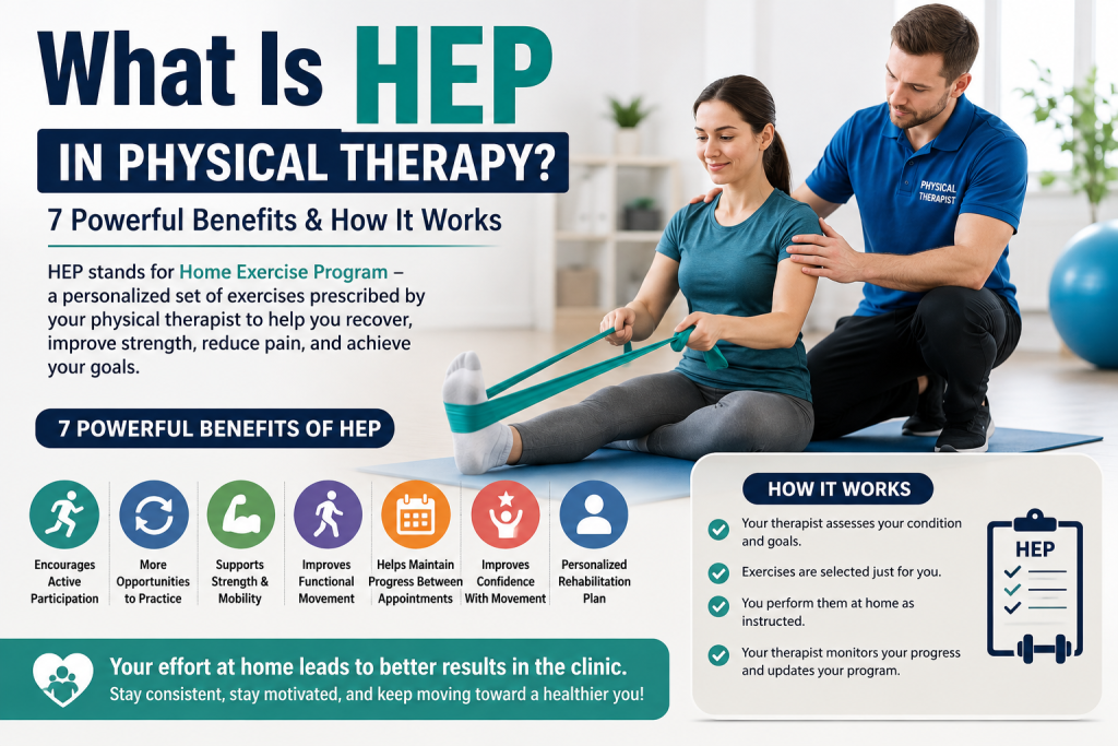 What Is HEP in Physical Therapy home exercise program with physical therapist