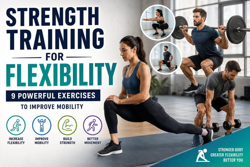 Strength training for flexibility with exercises to improve mobility