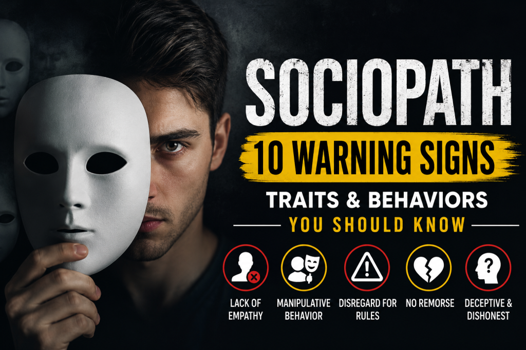 Sociopath 10 warning signs, traits and behaviors you should know