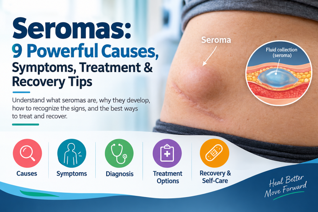 Seromas causes symptoms treatment and recovery