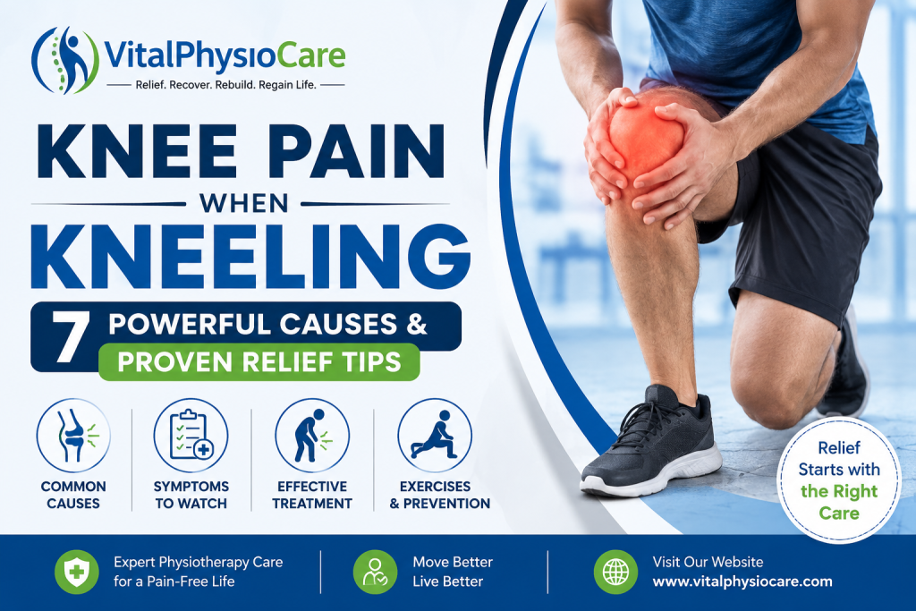 Knee pain when kneeling during physiotherapy
