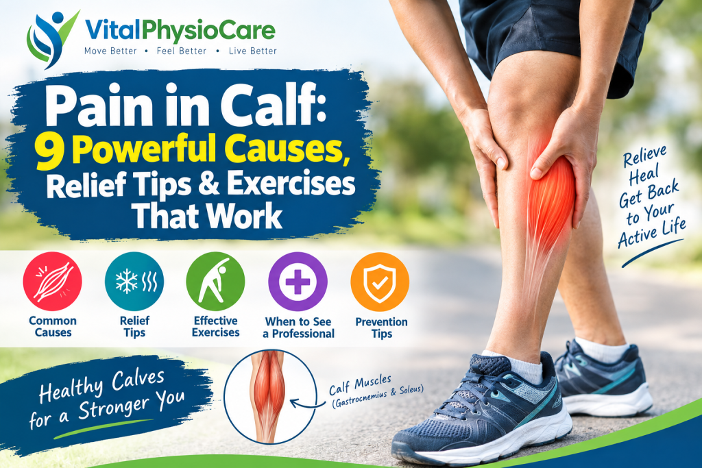 Pain in calf causes relief tips and exercises