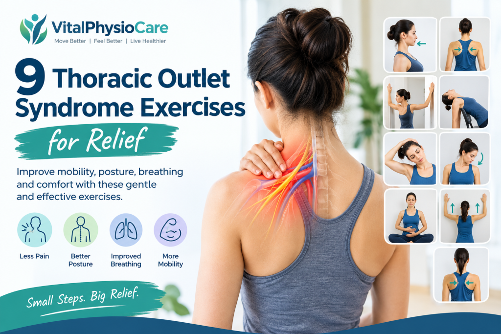 Thoracic outlet syndrome exercises for improving posture, mobility, breathing, and shoulder comfort